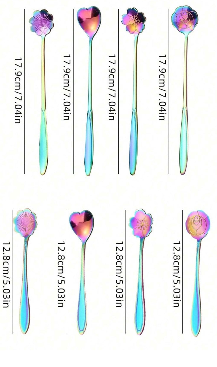 Oil slick spoons